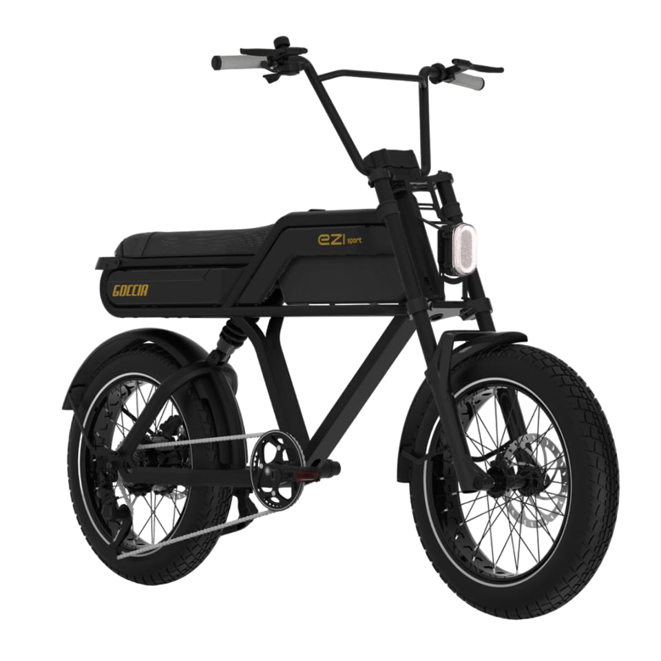 Goccia Bike EZI Sport- Fatbike - Zwart / Goud