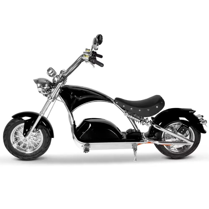 E-chopper M1PS (Chrome Edition) - Elektrische scooter - Radiant Zwart