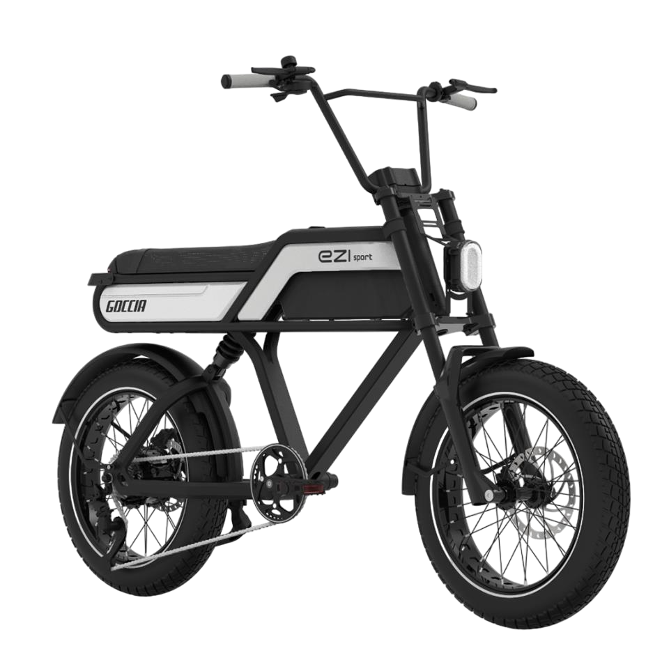 Goccia Bike EZI Sport - Fatbike - Zwart / Wit